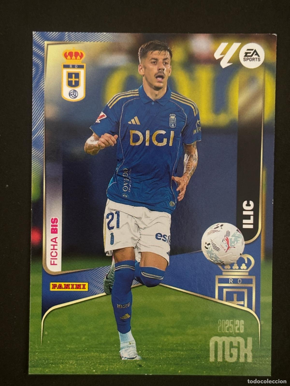 Football Stickers: 283BIS ILIĆ OVIEDO 2&ordf; EDICI&Oacute;N MEGACRACKS MGK 25-26 2025-2026 PANINI LIGA