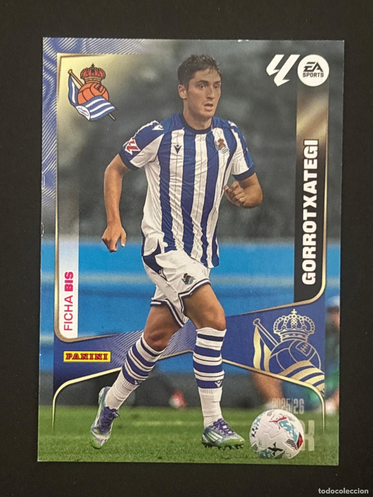Cromos de f&uacute;tbol: 316BIS GORROTXATEGI REAL SOCIEDAD 2&ordf; EDICI&Oacute;N MEGACRACKS MGK 25-26 2025-2026 PANINI LIGA