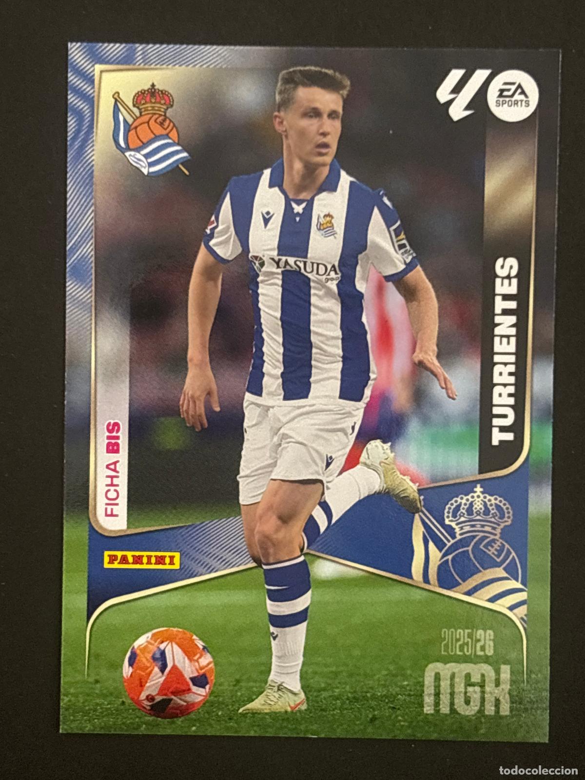 Cromos de f&uacute;tbol: 315BIS TURRIENTES REAL SOCIEDAD 3&ordf; EDICI&Oacute;N MEGACRACKS MGK 25-26 2025-2026 PANINI LIGA