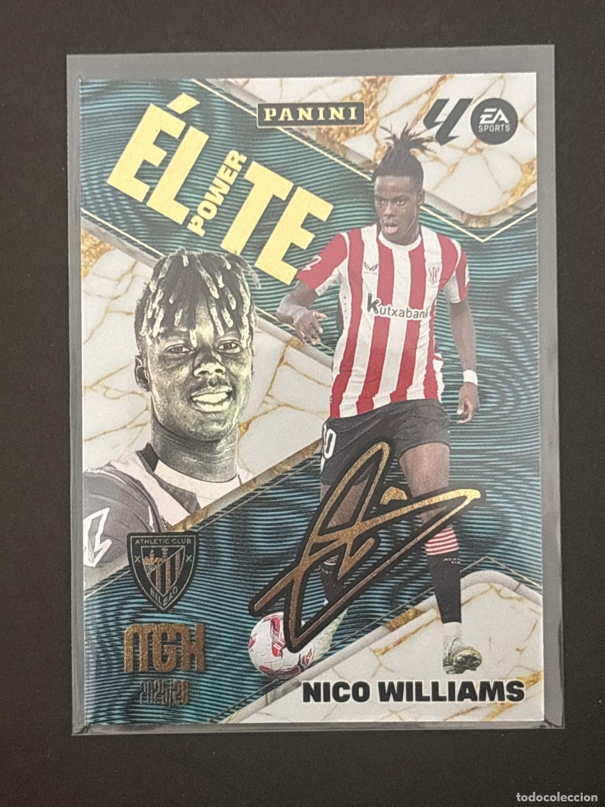 Cartes &agrave; collectionner de Football: 13P NICO WILLIAMS AT BILBAO &Eacute;LITE POWER MEGACRACKS MGK 25-26 2025-2026 PANINI LIGA