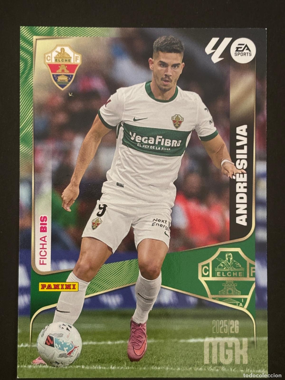 Cromos de f&uacute;tbol: 142BIS ANDR&Eacute; SILVA ELCHE 3&ordf; EDICI&Oacute;N MEGACRACKS MGK 25-26 2025-2026 PANINI LIGA
