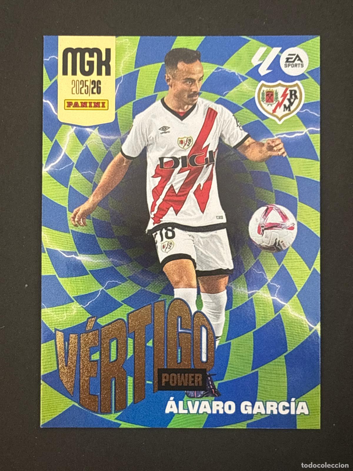 Figurine di Calcio: 379P &Aacute;LVARO GARC&Iacute;A RAYO V&Eacute;RTIGO POWER MEGACRACKS MGK 25-26 2025-2026 PANINI LIGA