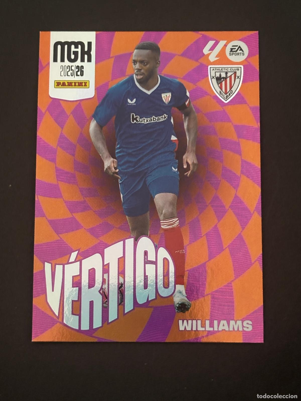 Cromos de f&uacute;tbol: 386 I&Ntilde;AKI WILLIAMS V&Eacute;RTIGO MEGACRACKS MGK 25-26 2025-2026 PANINI LIGA