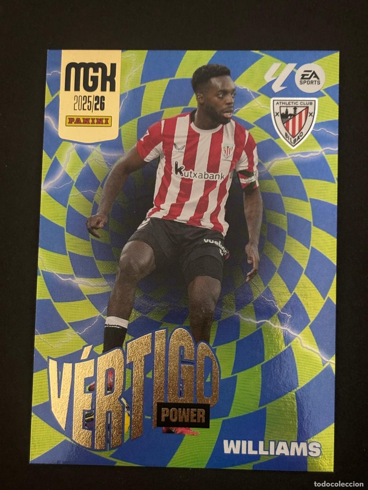Cromos de f&uacute;tbol: 386P I&Ntilde;AKI WILLIAMS V&Eacute;RTIGO POWER MEGACRACKS MGK 25-26 2025-2026 PANINI LIGA