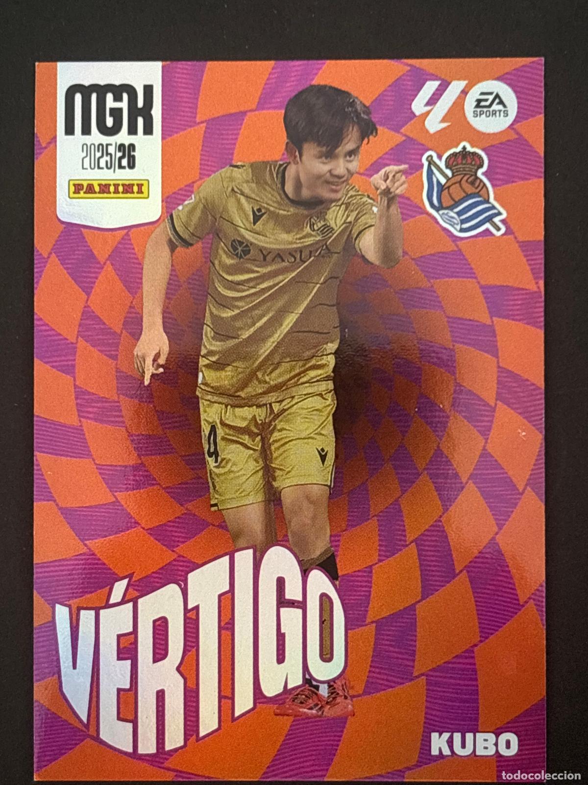 Cromos de f&uacute;tbol: 384 KUBO REAL SOCIEDAD V&Eacute;RTIGO MEGACRACKS MGK 25-26 2025-2026 PANINI LIGA