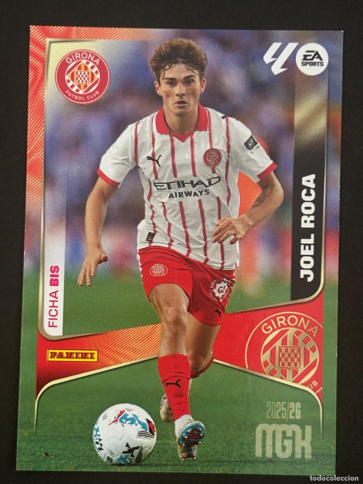 Cromos de f&uacute;tbol: 189BIS JOEL ROCA GIRONA 2&ordf; EDICI&Oacute;N MEGACRACKS MGK 25-26 2025-2026 PANINI LIGA