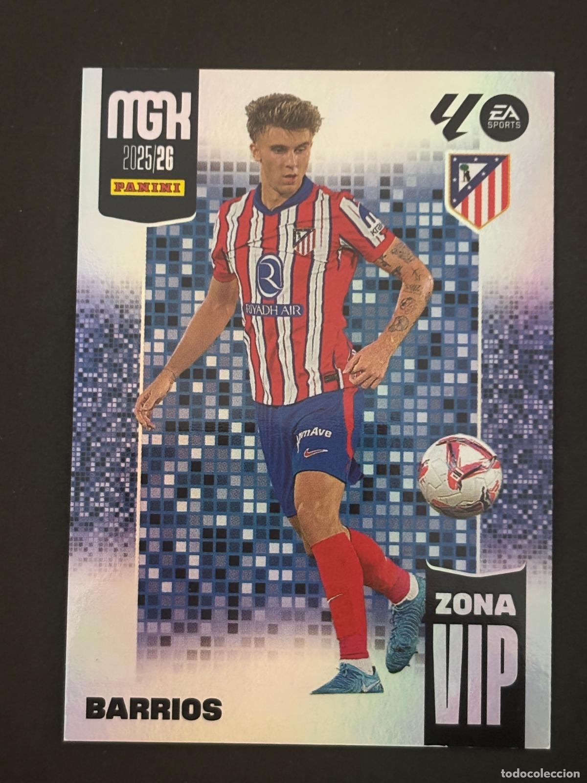 Cromos de f&uacute;tbol: 389 BARRIOS AT MADRID ZONA VIP MEGACRACKS MGK 25-26 2025-2026 PANINI LIGA