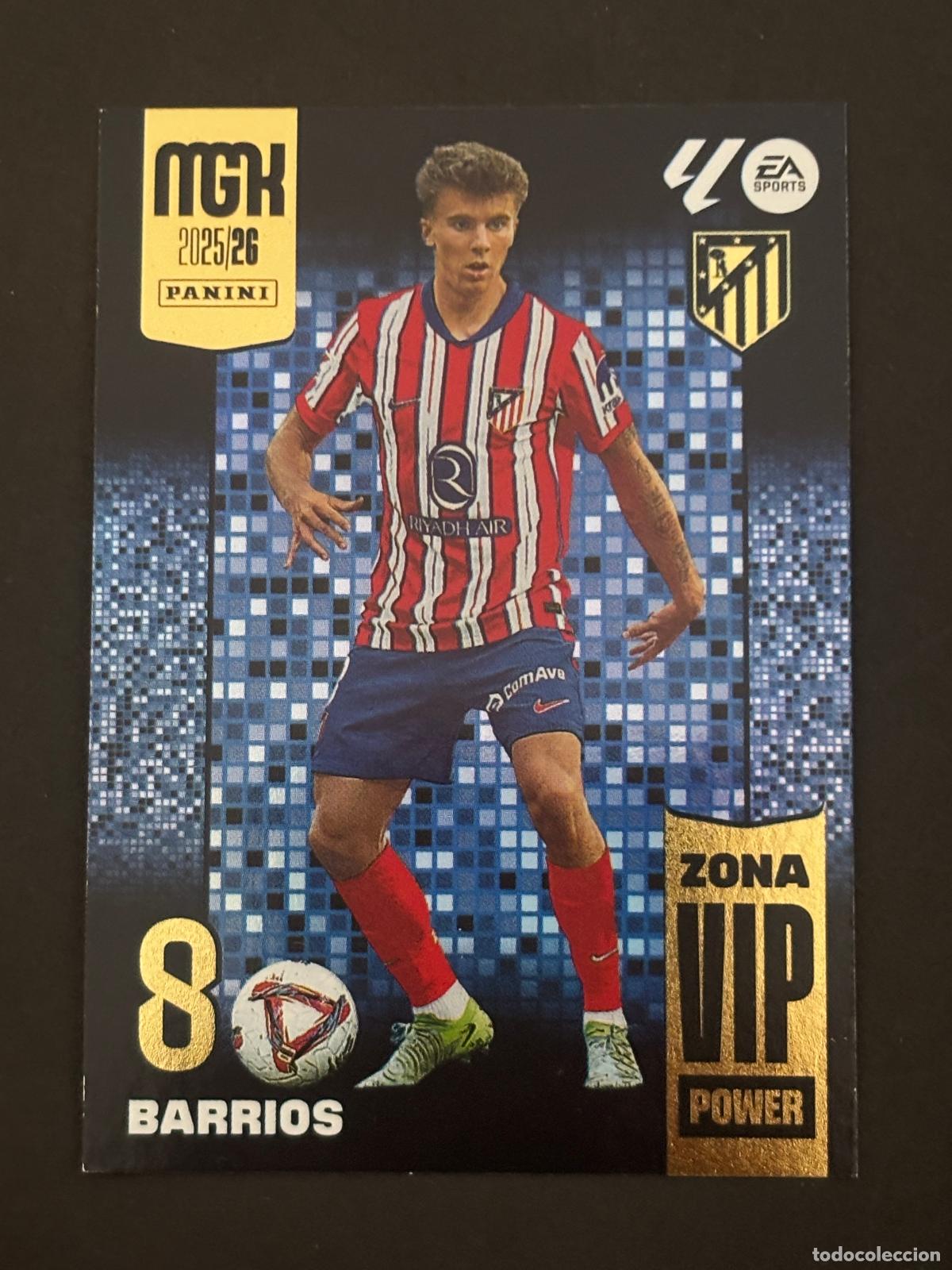 Cromos de f&uacute;tbol: 389P BARRIOS AT MADRID ZONA VIP POWER MEGACRACKS MGK 25-26 2025-2026 PANINI LIGA