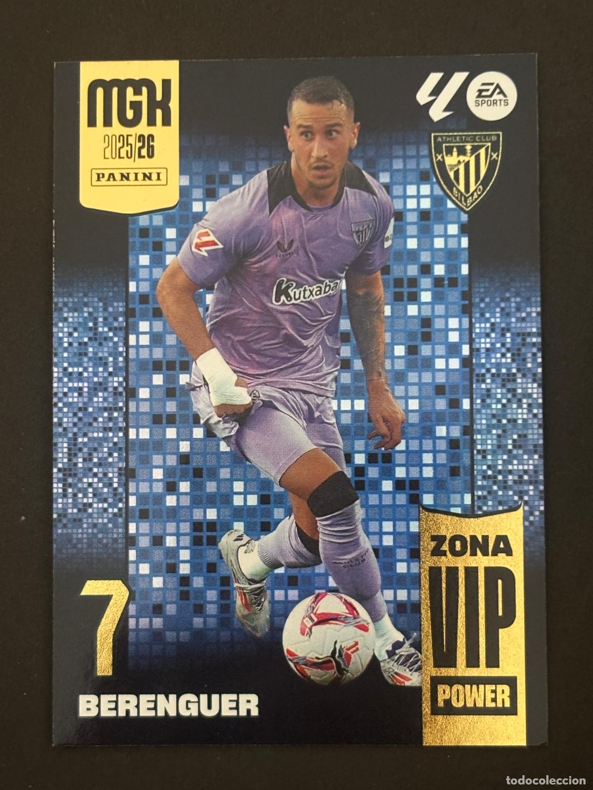Cromos de f&uacute;tbol: 390P BERENGUER AT BILBAO ZONA VIP POWER MEGACRACKS MGK 25-26 2025-2026 PANINI LIGA