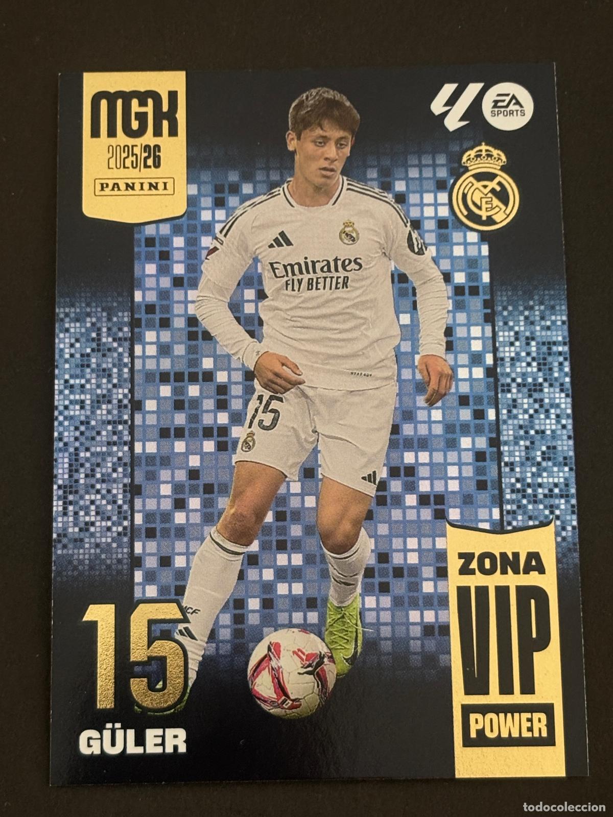 Cromos de f&uacute;tbol: 394P G&Uuml;LER REAL MADRID ZONA VIP POWER MEGACRACKS MGK 25-26 2025-2026 PANINI LIGA