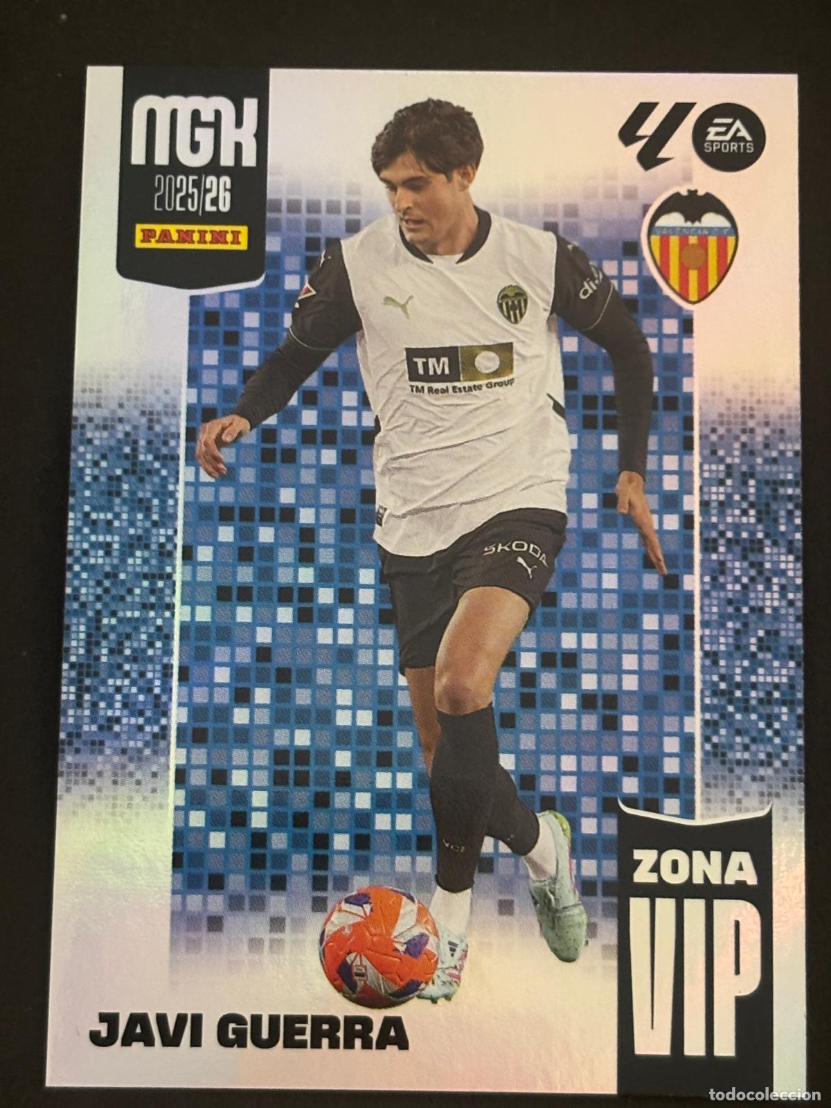 Cromos de f&uacute;tbol: 398 JAVI GUERRA VALENCIA ZONA VIP MEGACRACKS MGK 25-26 2025-2026 PANINI LIGA