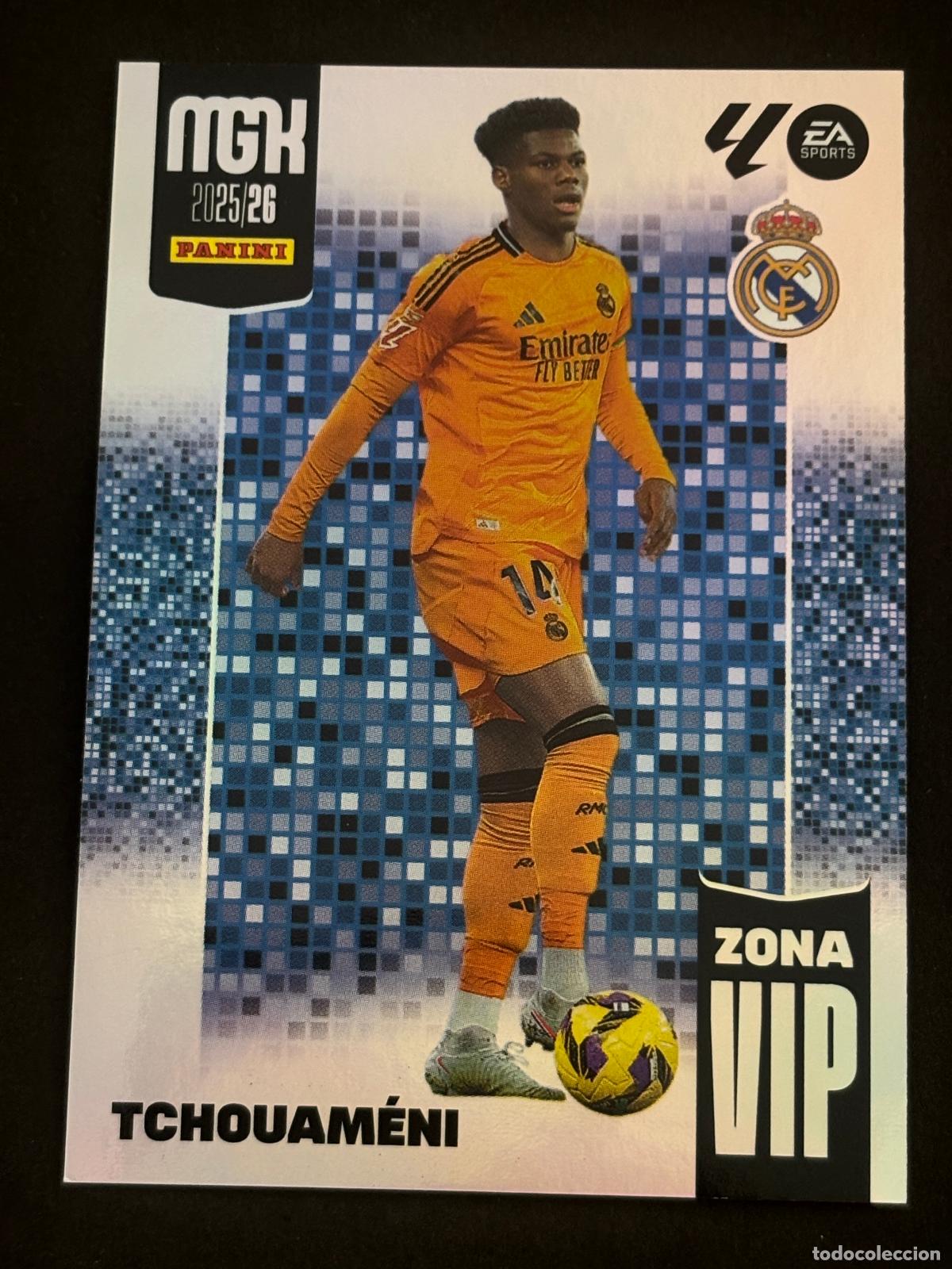 Figurine di Calcio: 405 TCHOUAM&Eacute;NI REAL MADRID ZONA VIP MEGACRACKS MGK 25-26 2025-2026 PANINI LIGA