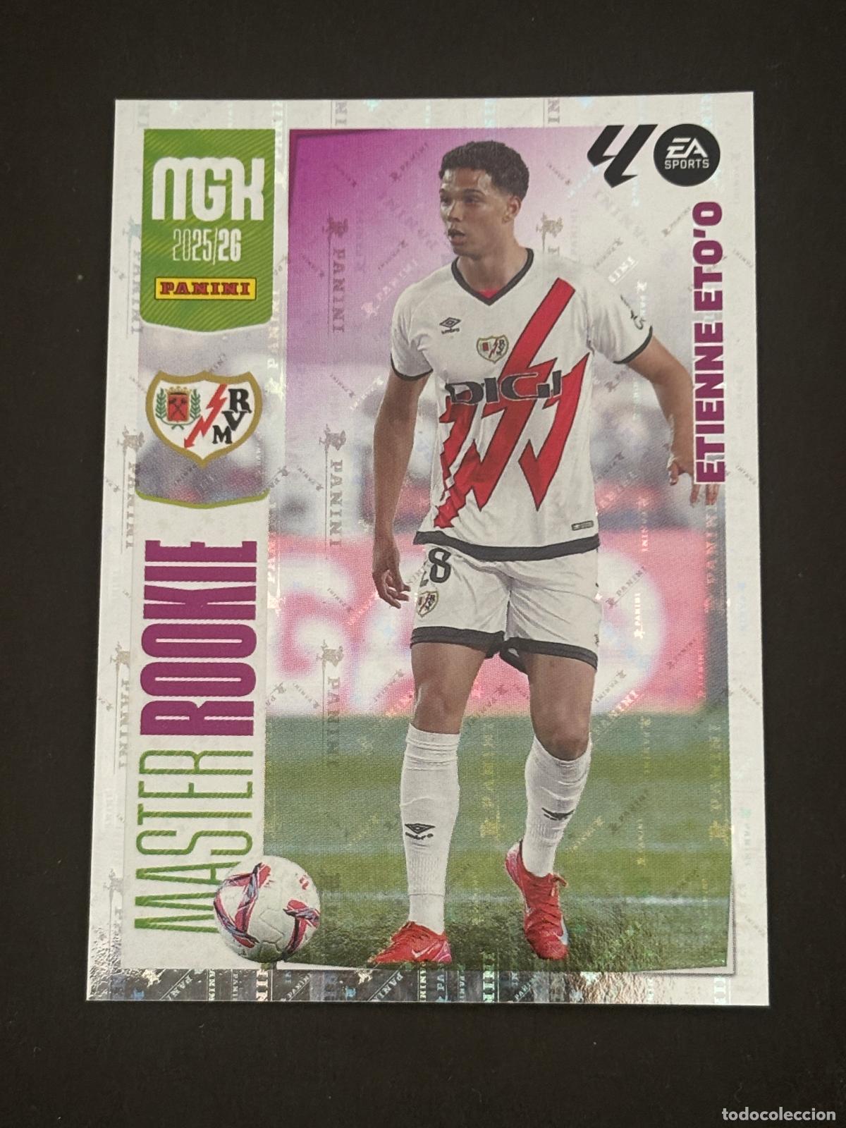 Figurine di Calcio: 409 ETIENNE ETO'O RAYO MASTER ROOKIE MEGACRACKS MGK 25-26 2025-2026 PANINI LIGA
