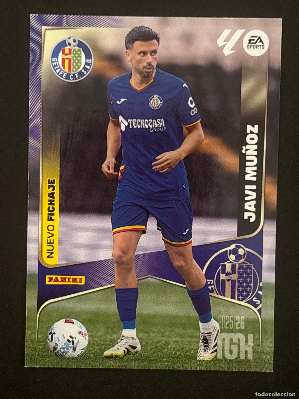 Cromos de f&uacute;tbol: 454 JAVI MU&Ntilde;OZ NUEVO FICHAJE 2&ordf; EDICI&Oacute;N MEGACRACKS MGK 25-26 2025-2026 PANINI LIGA