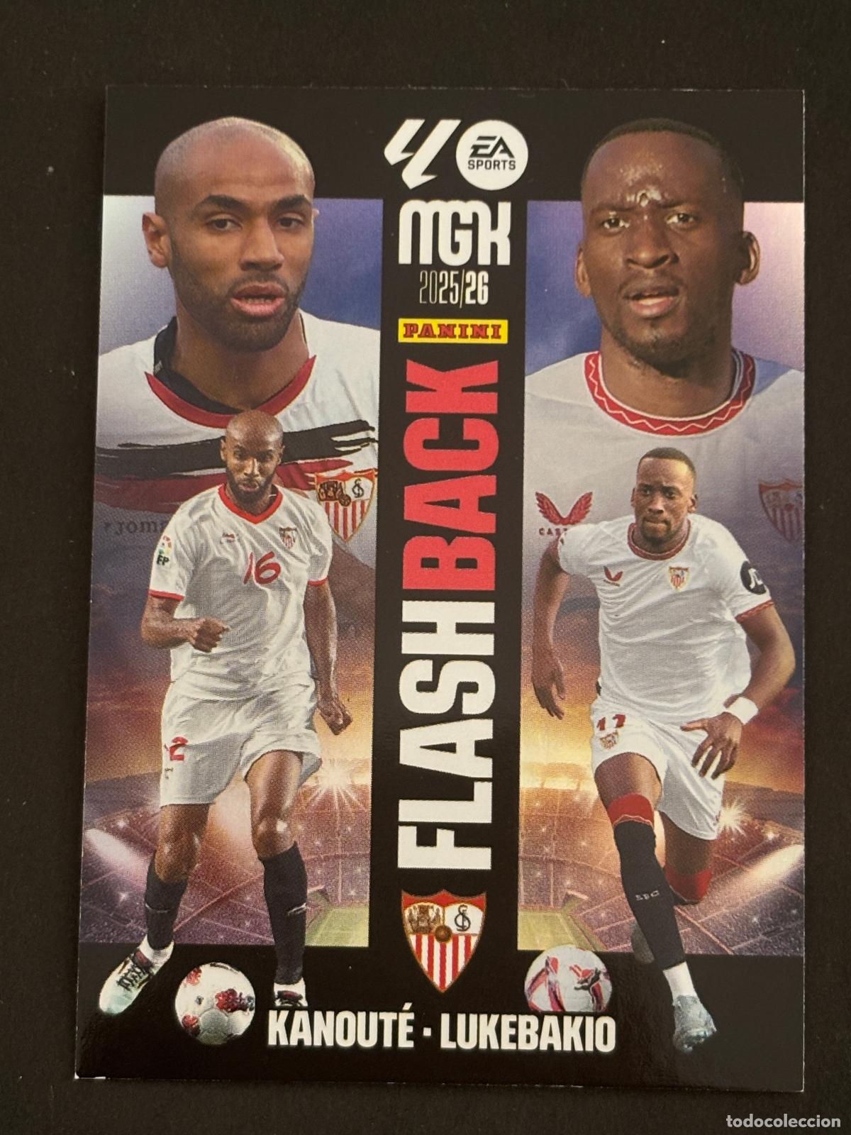 Figurine di Calcio: 428 KANOUT&Eacute; / LUKEBAKIO FLASH BACK MEGACRACKS MGK 25-26 2025-2026 PANINI LIGA