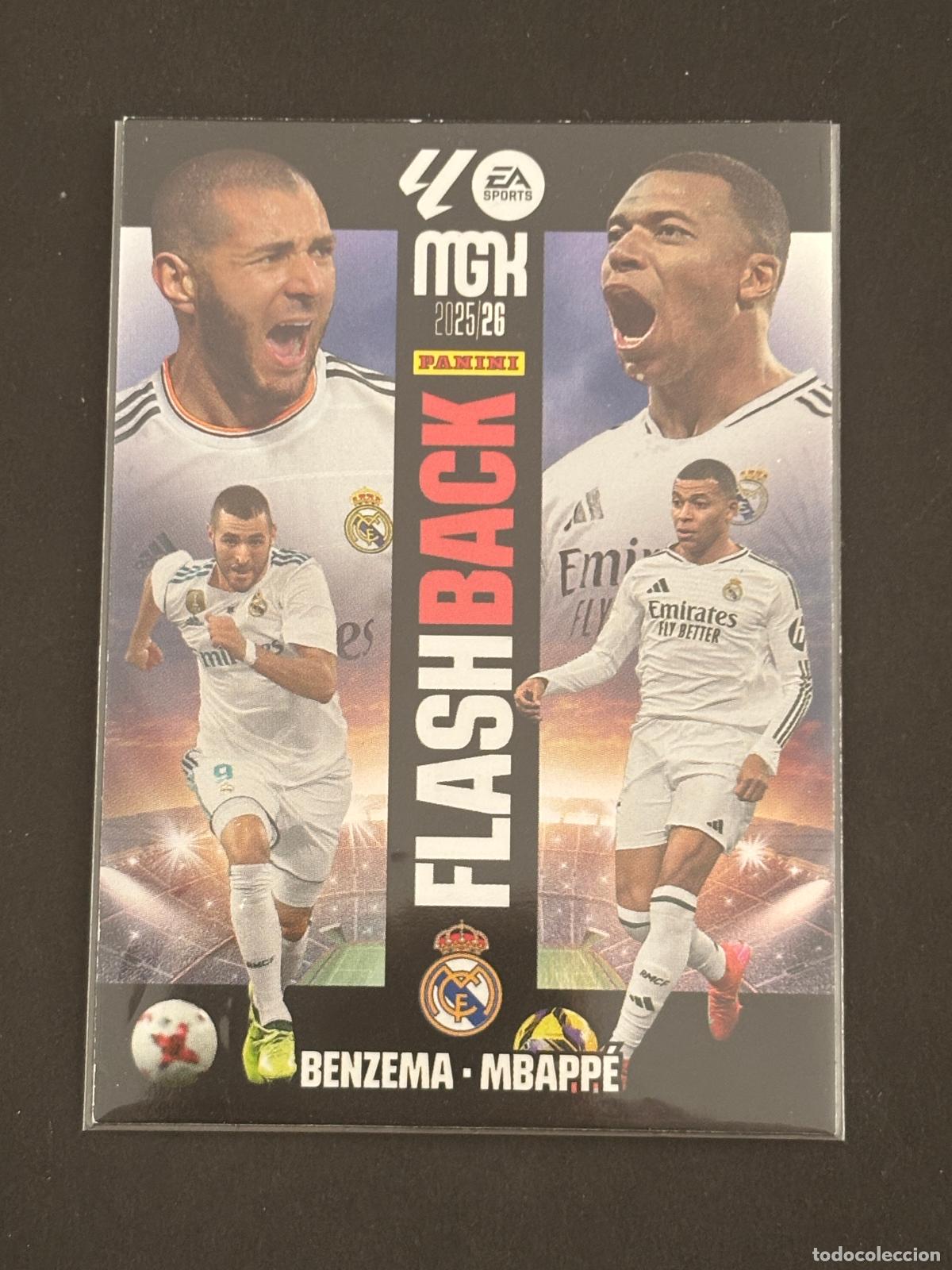 Figurine di Calcio: 425 BENZEMA / MBAPP&Eacute; FLASH BACK MEGACRACKS MGK 25-26 2025-2026 PANINI LIGA