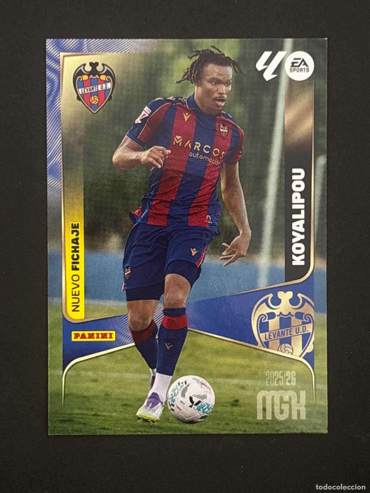 Cromos de f&uacute;tbol: 481 KOYALIPOU NUEVO FICHAJE 3&ordf; EDICI&Oacute;N MEGACRACKS MGK 25-26 2025-2026 PANINI LIGA