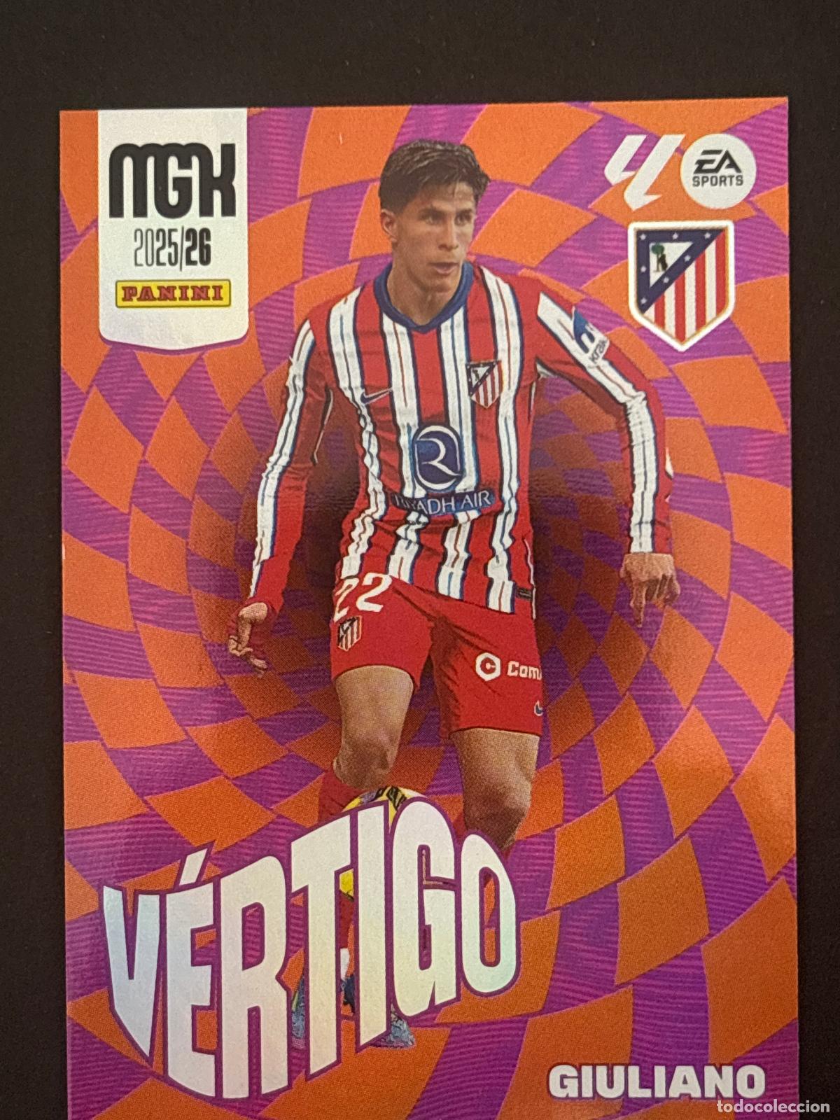 Cartes &agrave; collectionner de Football: 383 GIULIANO AT MADRID V&Eacute;RTIGO MEGACRACKS MGK 25-26 2025-2026 PANINI LIGA