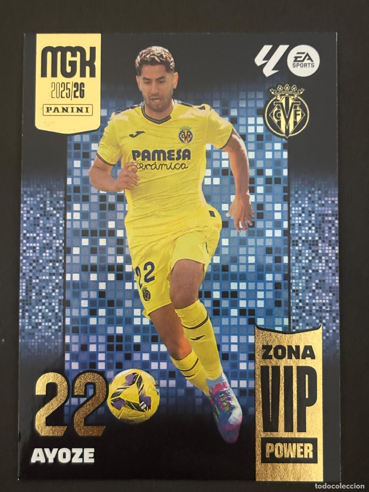 Cartes &agrave; collectionner de Football: 388P AYOZE VILLARREAL ZONA VIP POWER MEGACRACKS MGK 25-26 2025-2026 PANINI LIGA
