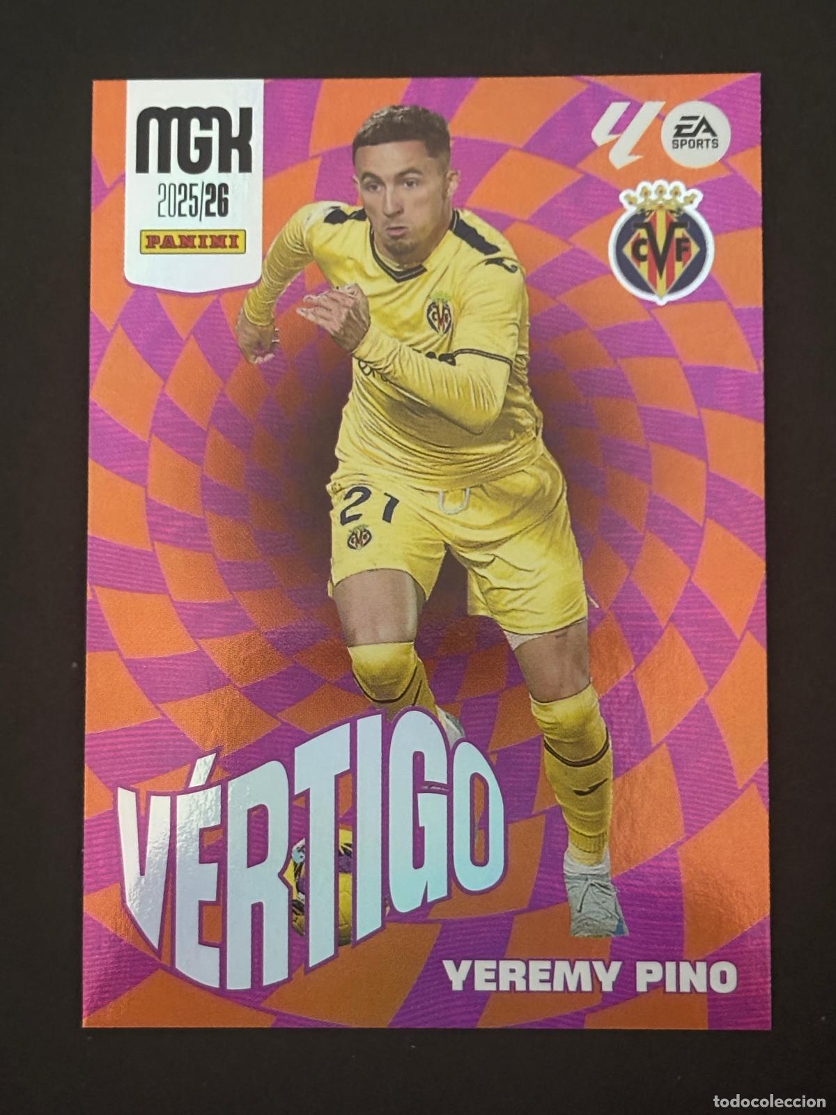Cartes &agrave; collectionner de Football: 387 YEREMY PINO VILLARREAL V&Eacute;RTIGO MEGACRACKS MGK 25-26 2025-2026 PANINI LIGA