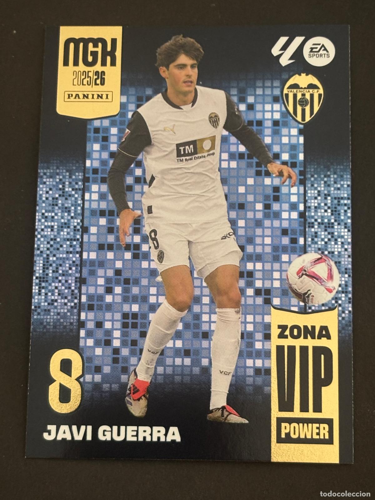 Cartes &agrave; collectionner de Football: 398P JAVI GUERRA VALENCIA ZONA VIP POWER MEGACRACKS MGK 25-26 2025-2026 PANINI LIGA