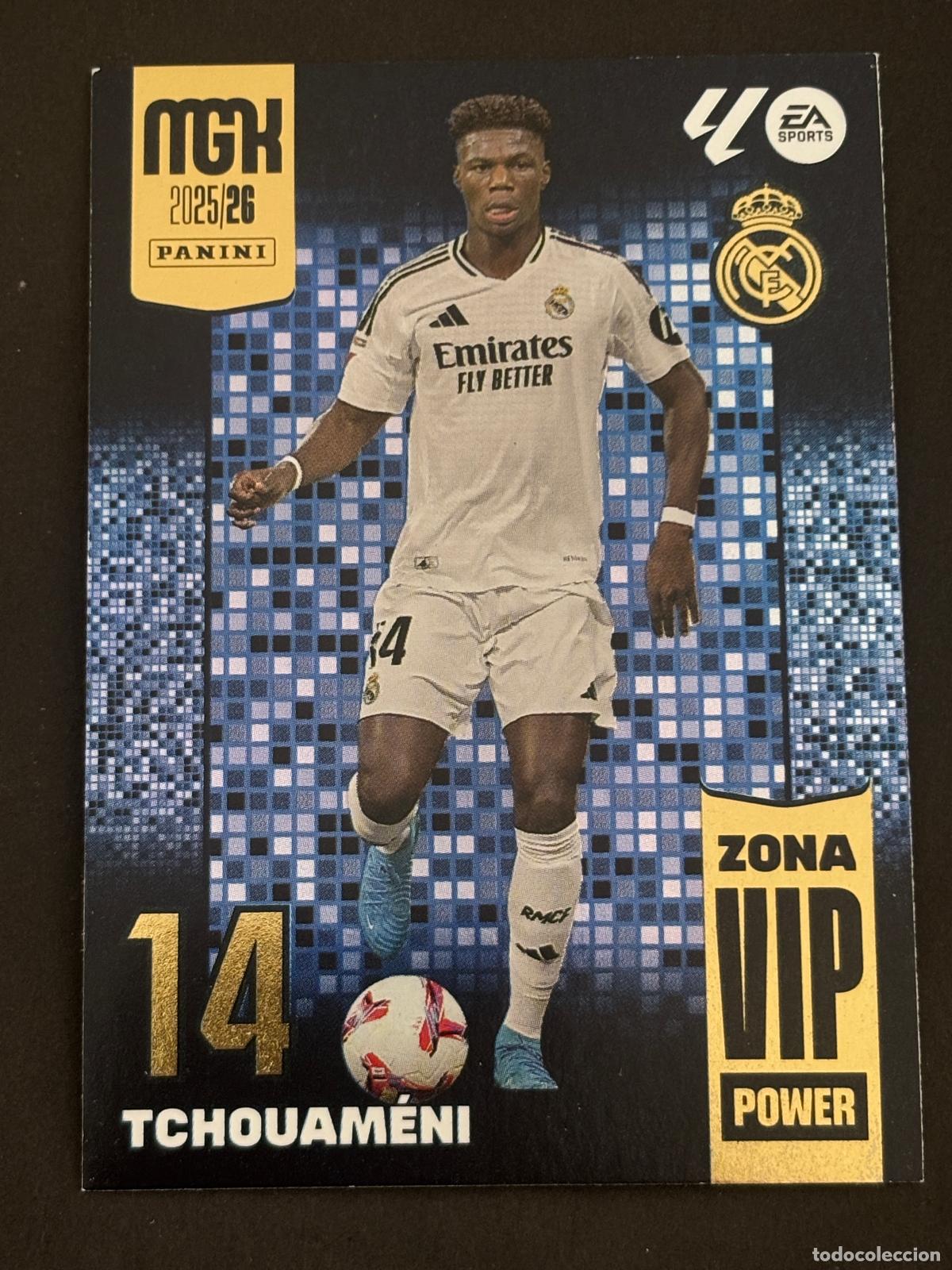 Cartes &agrave; collectionner de Football: 405P TCHOUAM&Eacute;NI REAL MADRID ZONA VIP POWER MEGACRACKS MGK 25-26 2025-2026 PANINI LIGA