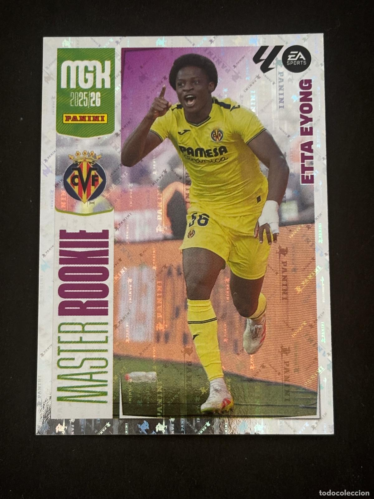 Cromos de f&uacute;tbol: 410 ETTA EYONG MASTER ROOKIE MEGACRACKS MGK 25-26 2025-2026 PANINI LIGA