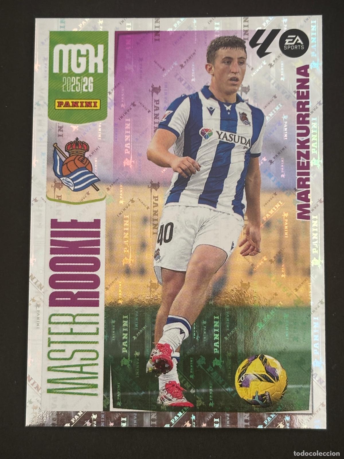 Cromos de f&uacute;tbol: 417 MARIEZKURRENA REAL SOCIEDAD MASTER ROOKIE MEGACRACKS MGK 25-26 2025-2026 PANINI LIGA