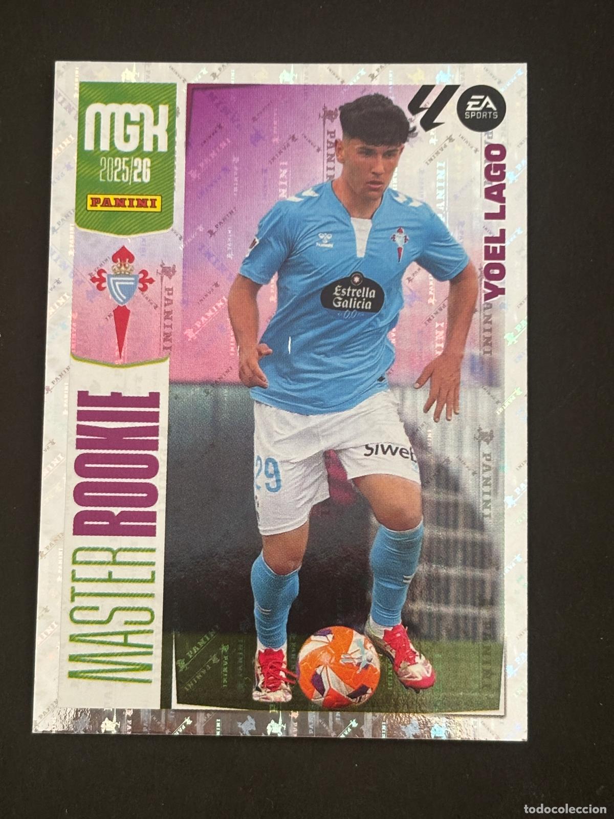 Cromos de f&uacute;tbol: 423 YOEL LAGO CELTA MASTER ROOKIE MEGACRACKS MGK 25-26 2025-2026 PANINI LIGA
