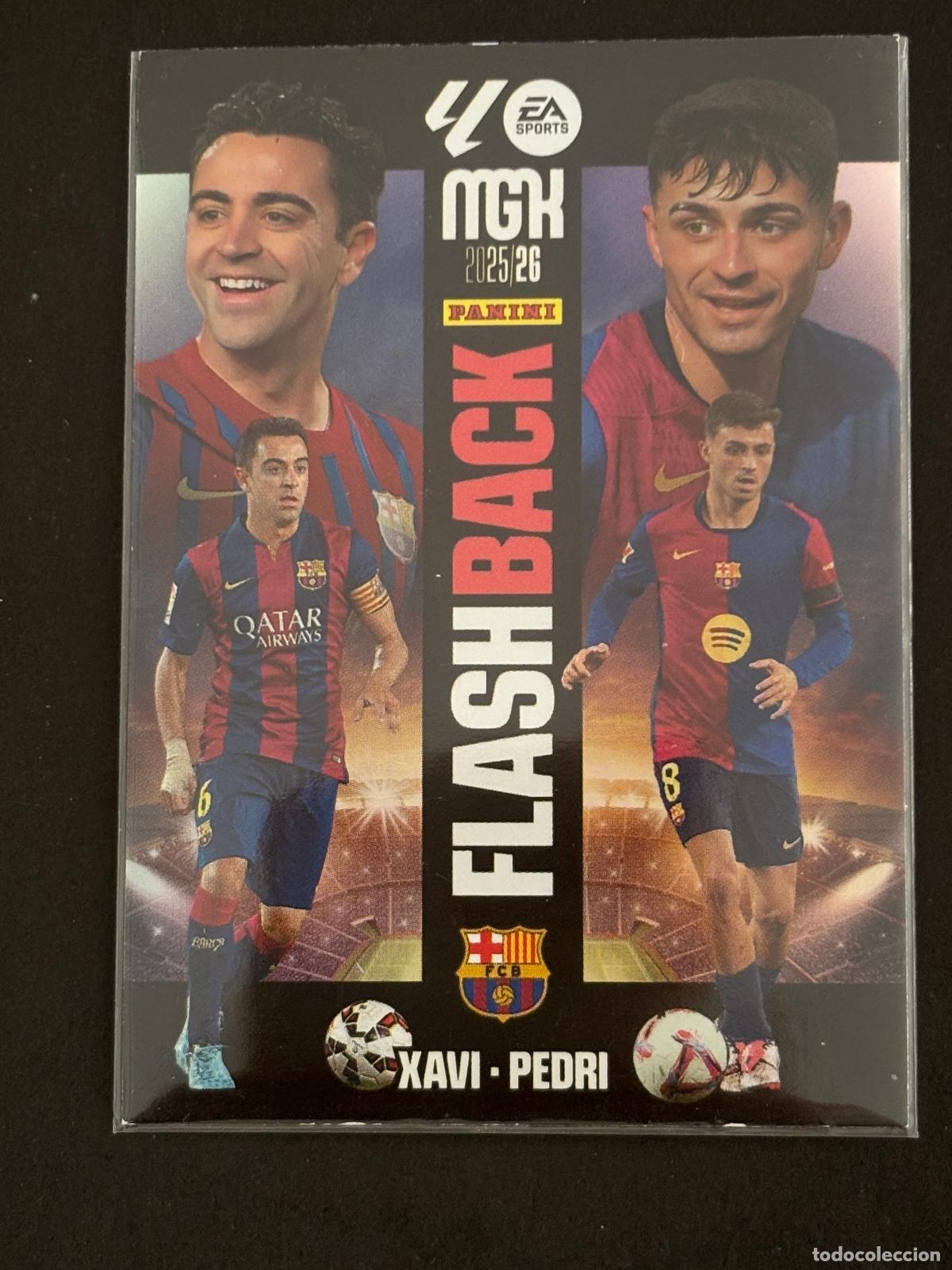 Cromos de f&uacute;tbol: 432 XAVI / PEDRI FLASH BACK MEGACRACKS MGK 25-26 2025-2026 PANINI LIGA