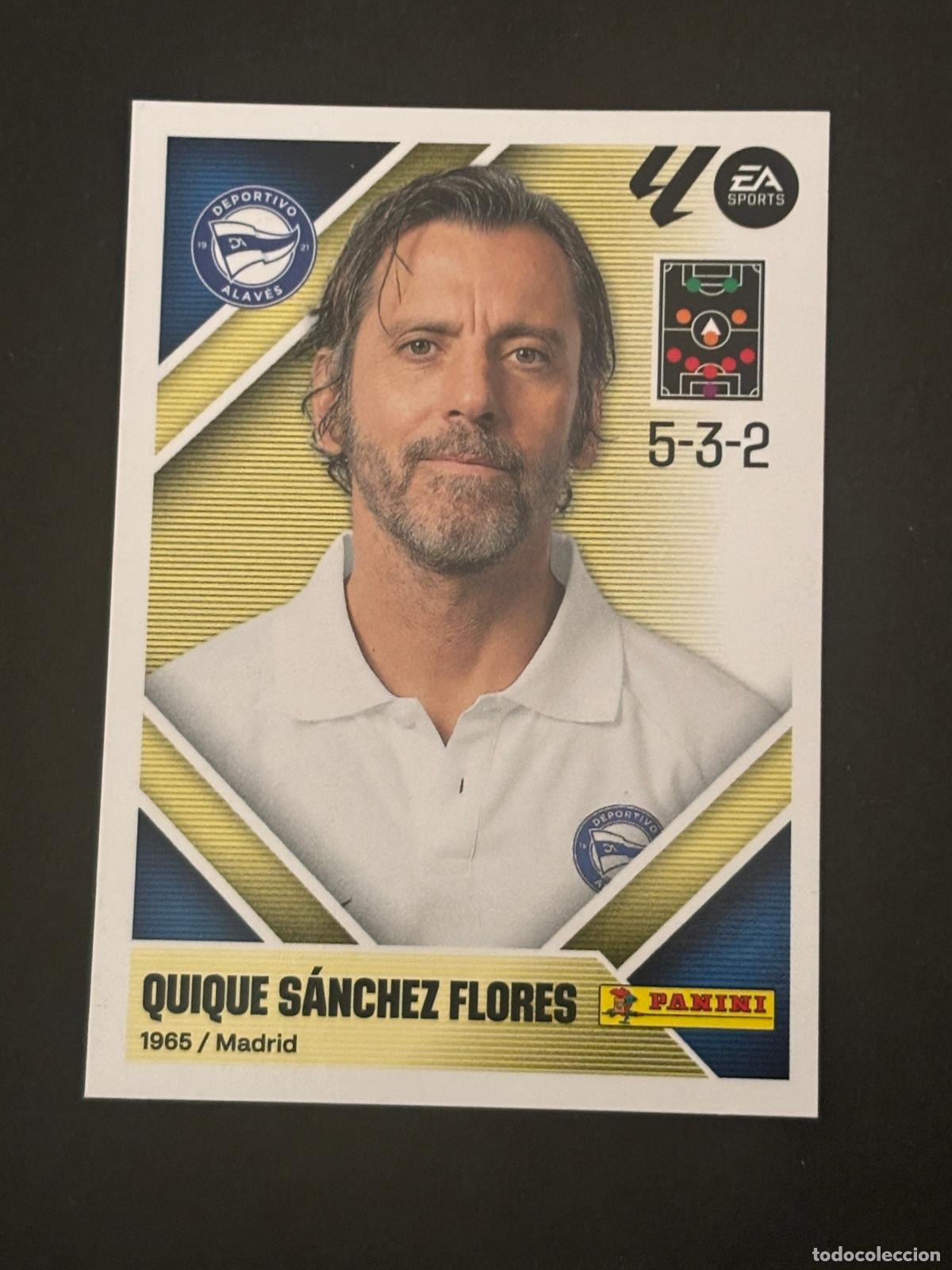 Cromos de f&uacute;tbol: 2 QUIQUE S&Aacute;NCHEZ FLORES ALAVES ENTRENADOR LIGA ESTE 26-27 2026-2027 PANINI LALIGA