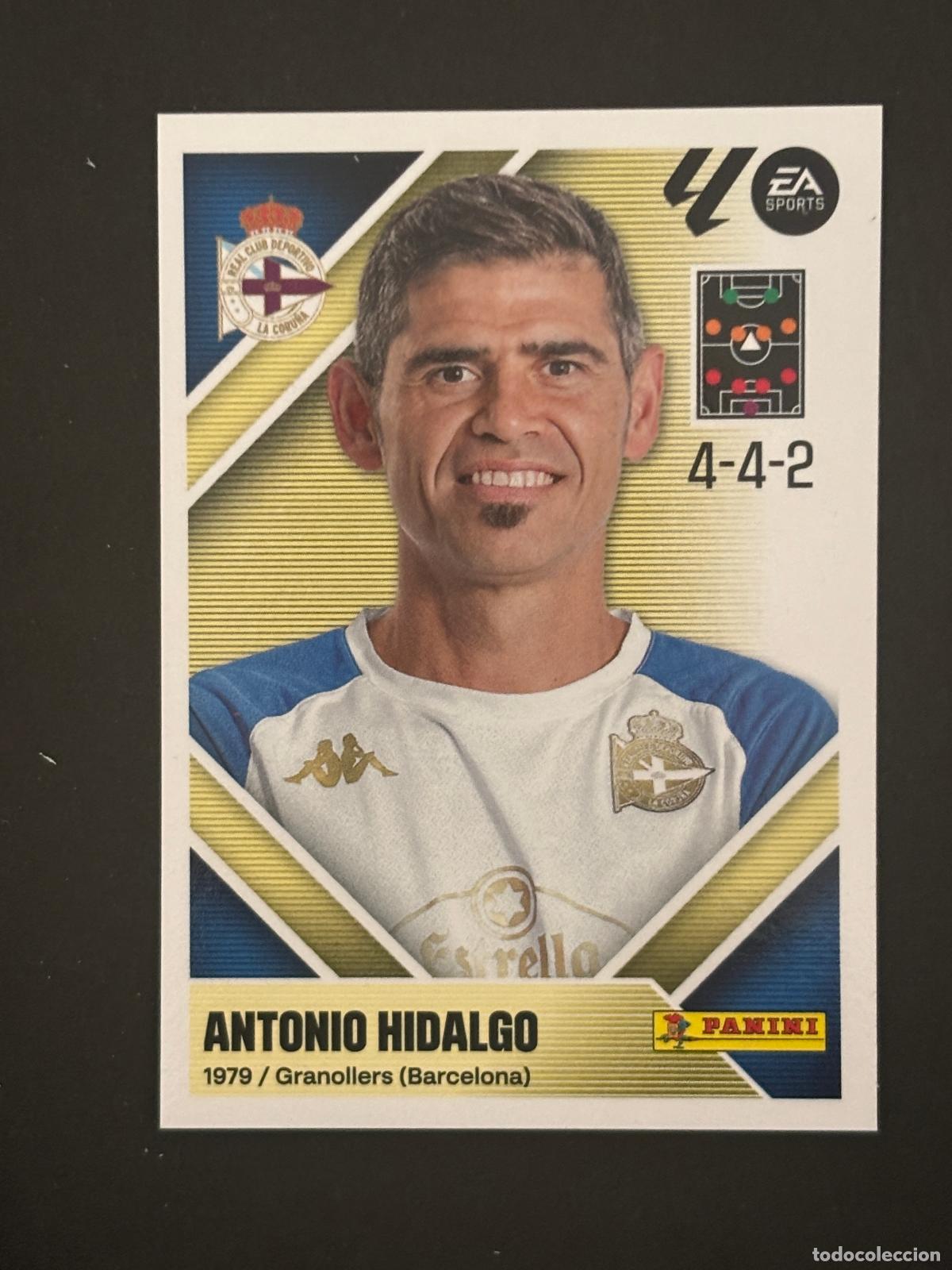 Football Stickers: 2 ANTONIO HIDALGO DEPORTIVO ENTRENADOR LIGA ESTE 26-27 2026-2027 PANINI LALIGA EA SPORTS