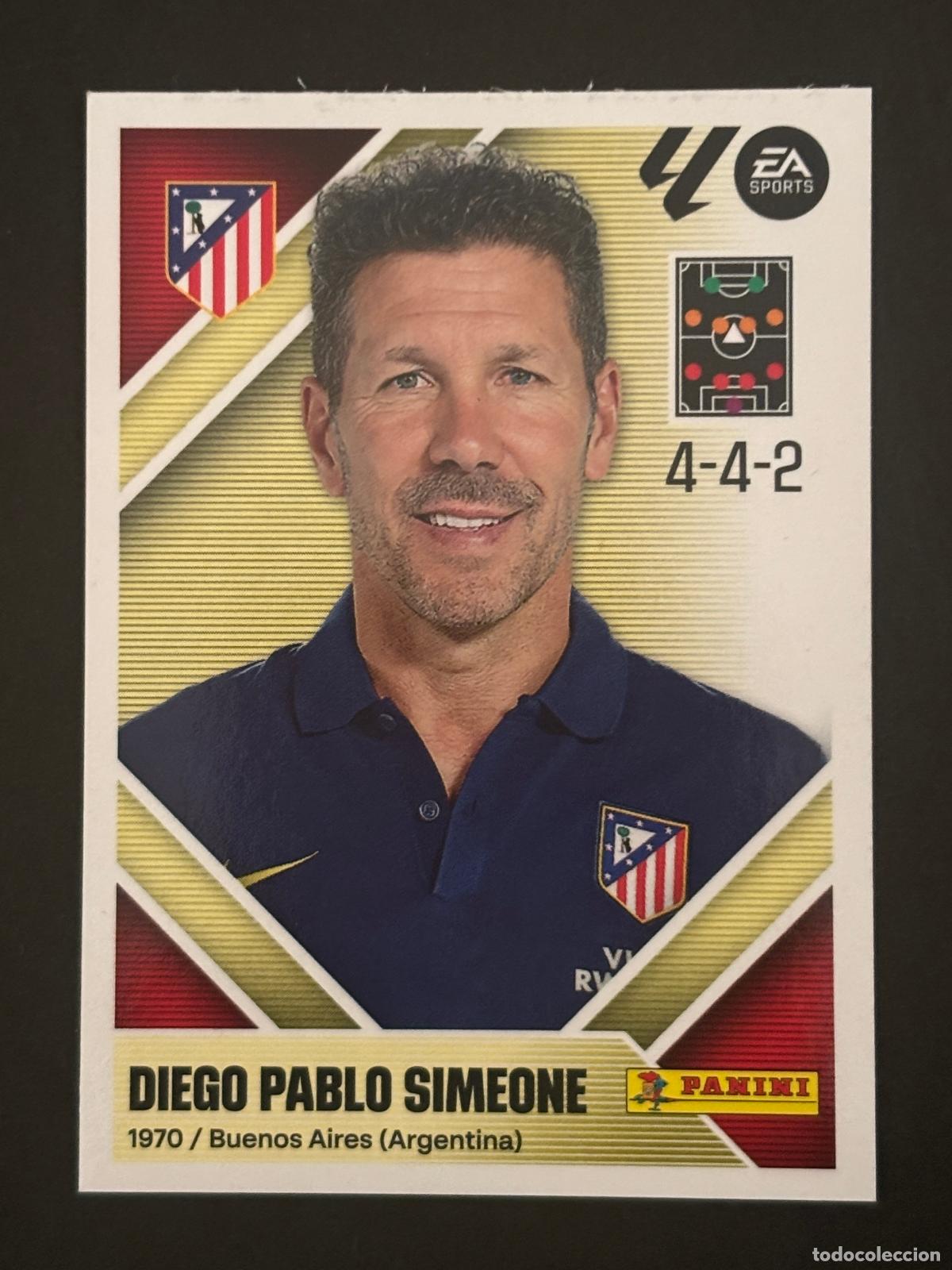 Figurine di Calcio: 2 CHOLO SIMEONE AT MADRID ENTRENADOR LIGA ESTE 26-27 2026-2027 PANINI LALIGA EA SPORTS