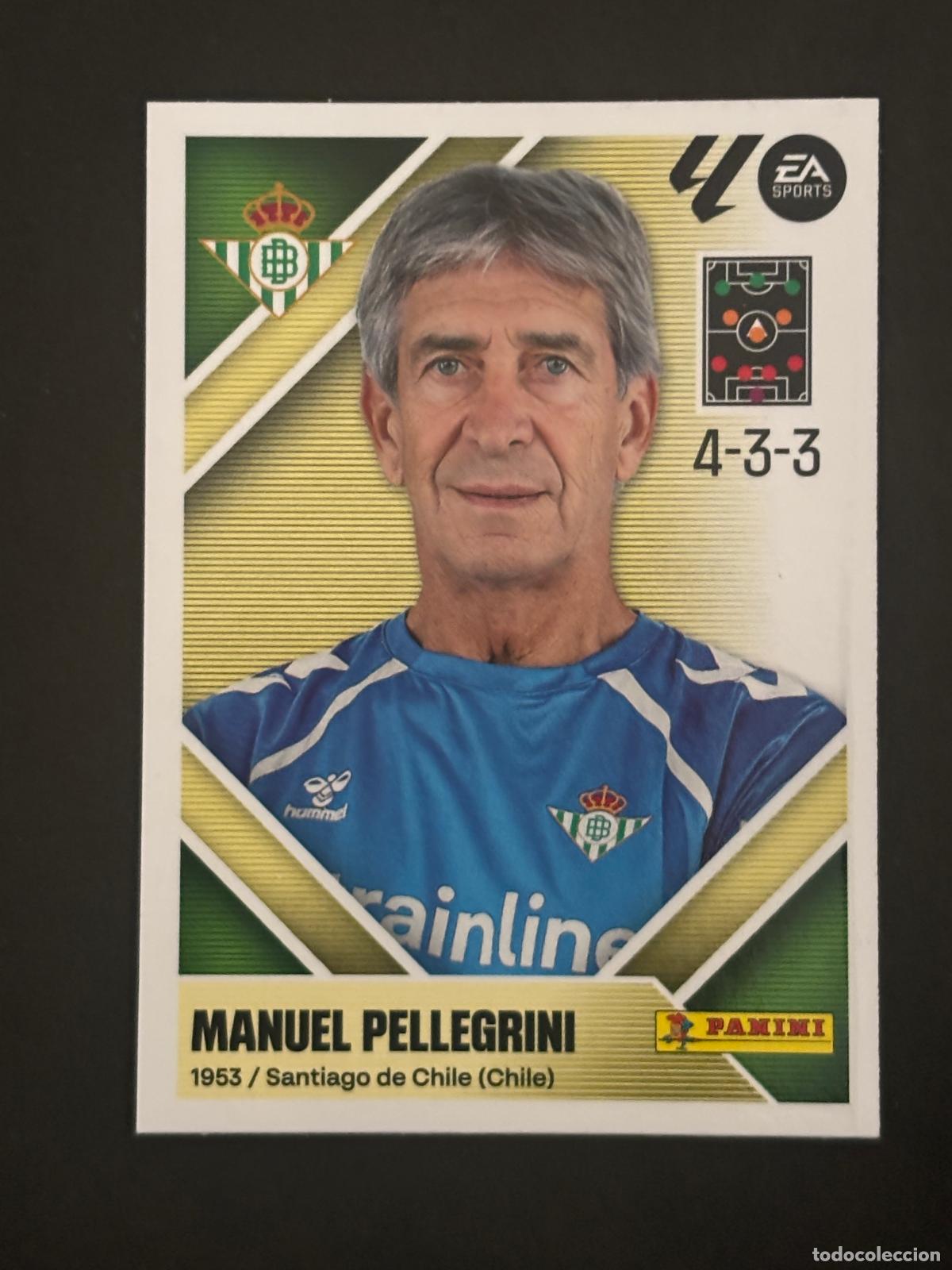 Figurine di Calcio: 2 MANUEL PELLEGRINI BETIS ENTRENADOR LIGA ESTE 26-27 2026-2027 PANINI LALIGA EA SPORTS