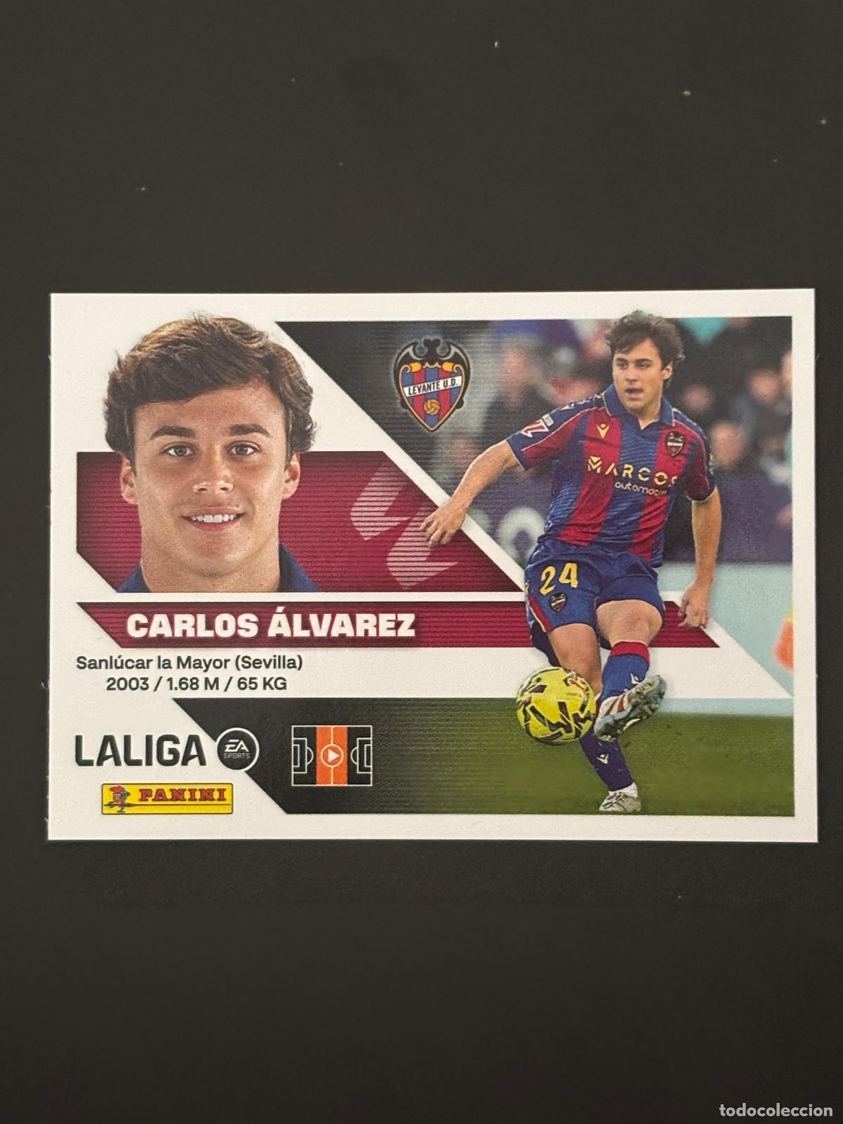 Cromos de f&uacute;tbol: 15 CARLOS &Aacute;LVAREZ LEVANTE LIGA ESTE 26-27 2026-2027 PANINI LALIGA EA SPORTS