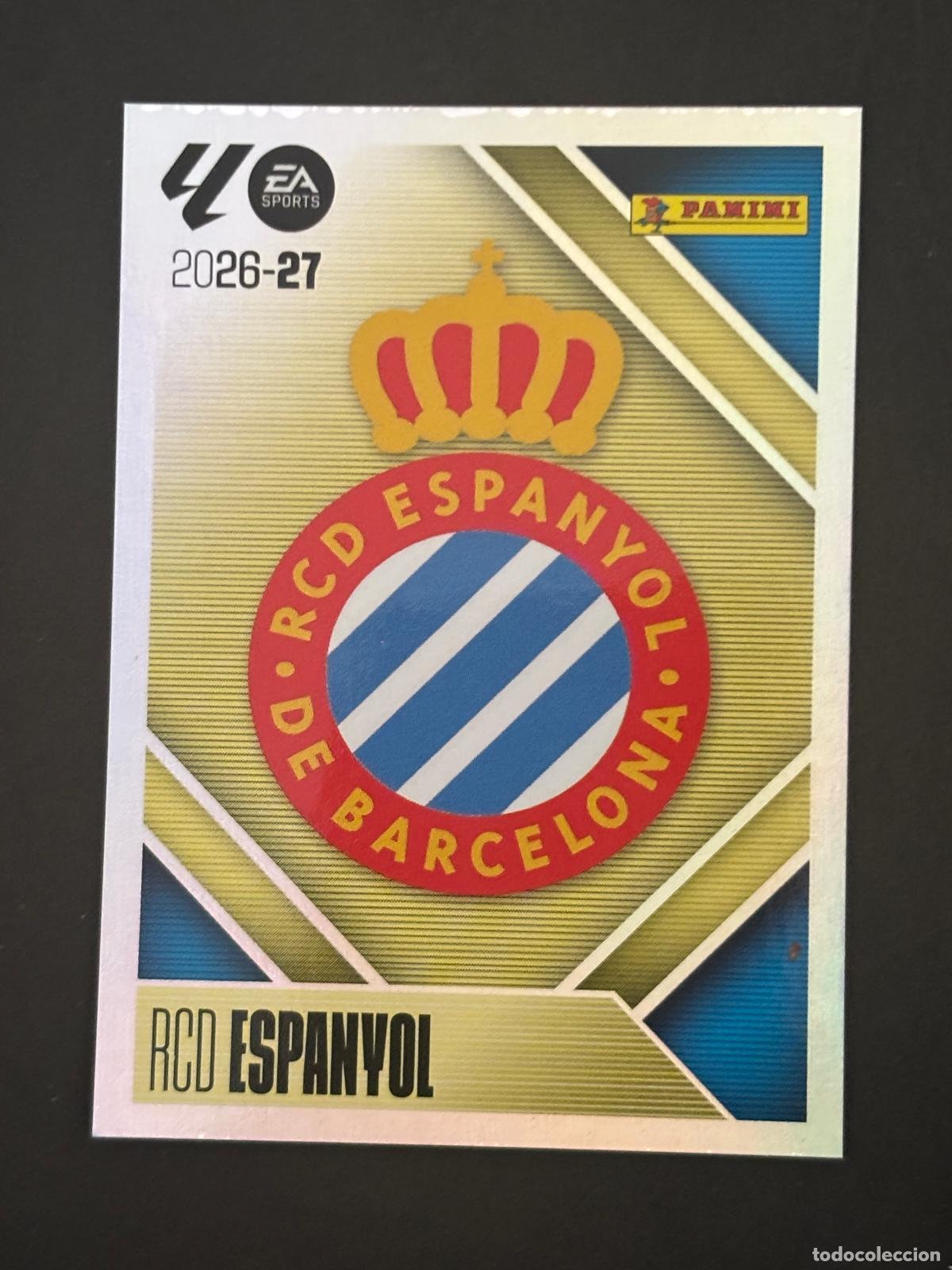 Cromos de f&uacute;tbol: 1 ESCUDO ESPANYOL LIGA ESTE 26-27 2026-2027 PANINI LALIGA EA SPORTS