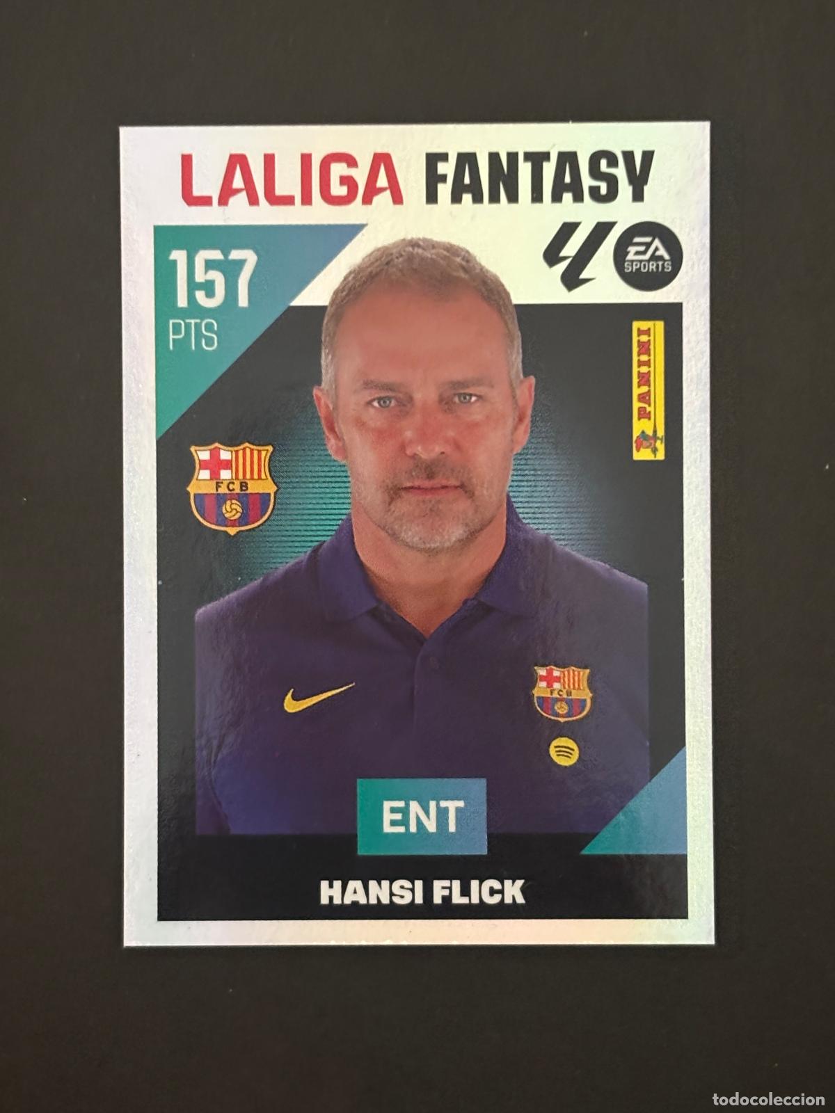 Cromos de f&uacute;tbol: 1 HANSI FLICK LALIGA FANTASY LIGA ESTE 26-27 2026-2027 PANINI LALIGA EA SPORTS