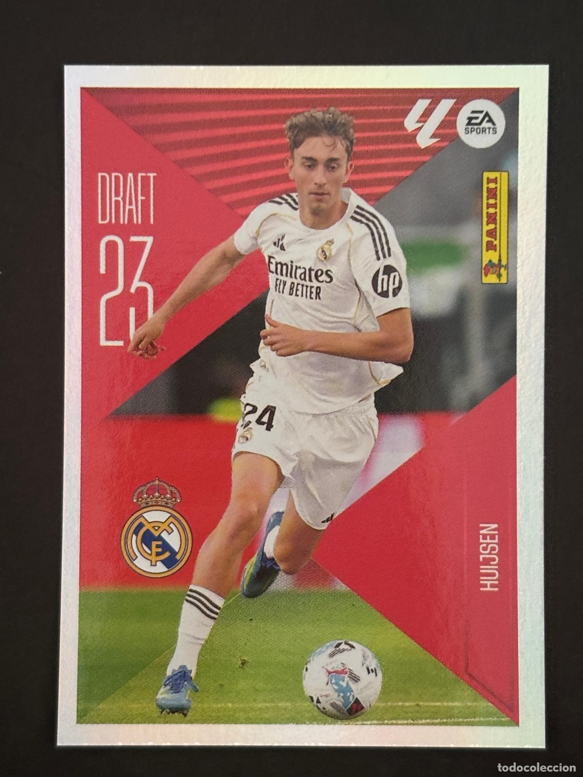 Cromos de f&uacute;tbol: 10 HUIJSEN REAL MADRID DRAFT 23 LIGA ESTE 26-27 2026-2027 PANINI LALIGA EA SPORTS