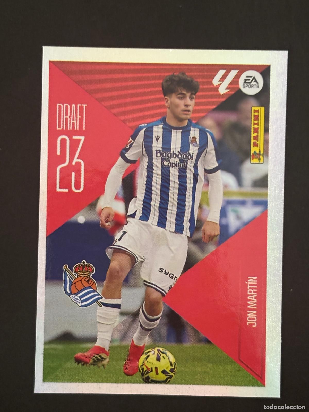 Cromos de f&uacute;tbol: 13 JON MART&Iacute;N REAL SOCIEDAD DRAFT 23 LIGA ESTE 26-27 2026-2027 PANINI LALIGA EA SPORTS