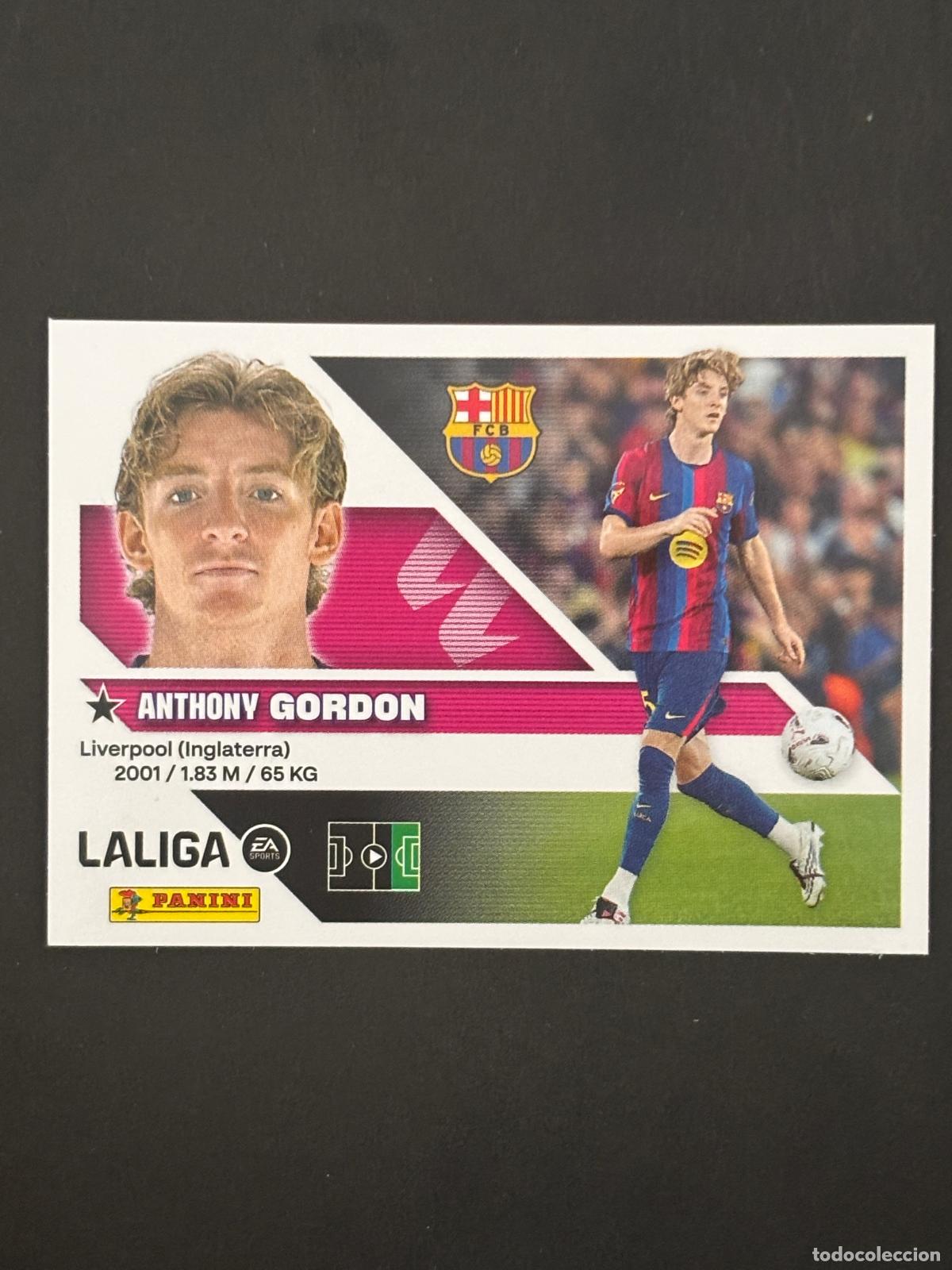 Cromos de f&uacute;tbol: UF24 GORDON &Uacute;LTIMOS FICHAJES 3&ordf; EDICI&Oacute;N LIGA ESTE 26-27 2026-2027 PANINI LALIGA EA SPORTS