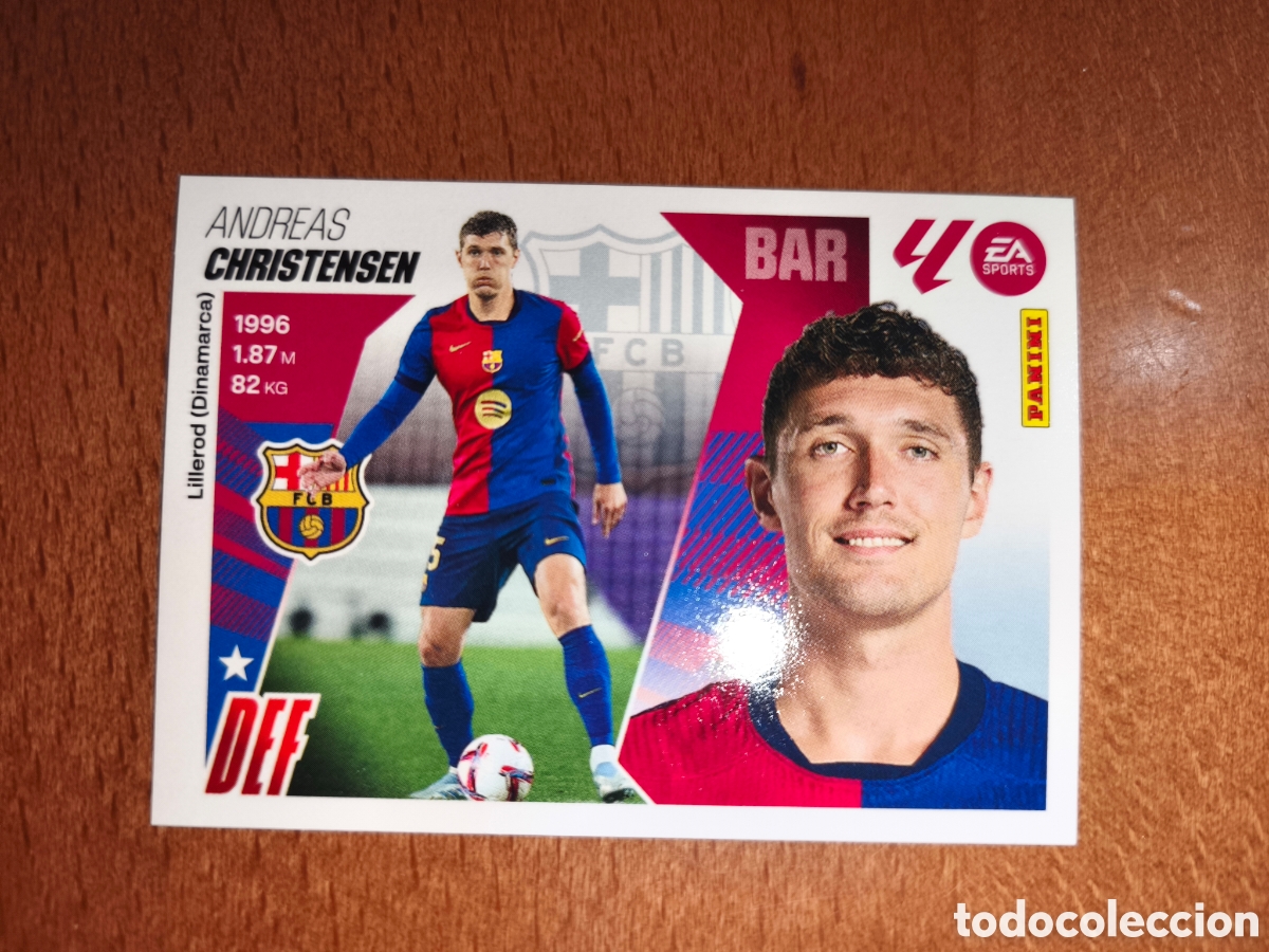 Football Stickers: Christensen n&deg;8B liga este 25/26 Barcelona