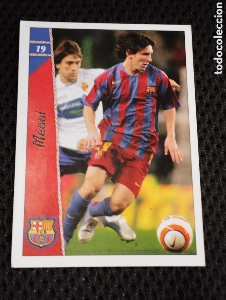 Cromos de f&uacute;tbol: FUTBOL CROMO MESSI LAS FICHAS DE LA LIGA 2007 DE MC.NUM.19