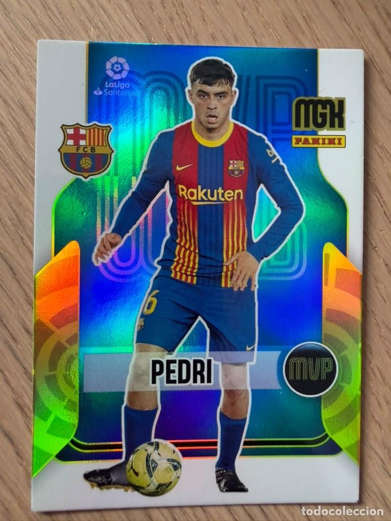 Cromos de f&uacute;tbol: 378 PEDRI MVP BARCELONA 21 22 2021 2022 LIGA SANTANDER PANINI MEGACRACKS MGK CARD