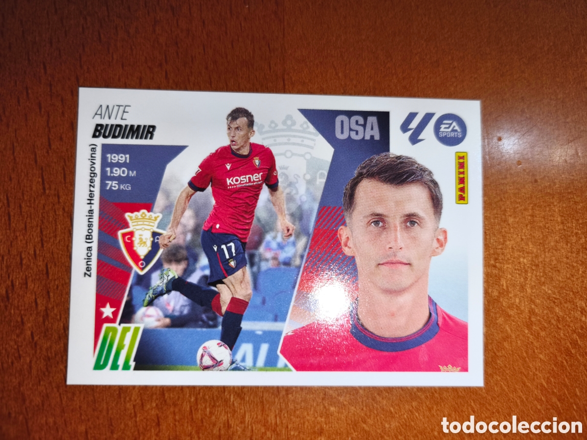 Cromos de f&uacute;tbol: Budimir n&deg;19 liga este 25/26 Osasuna