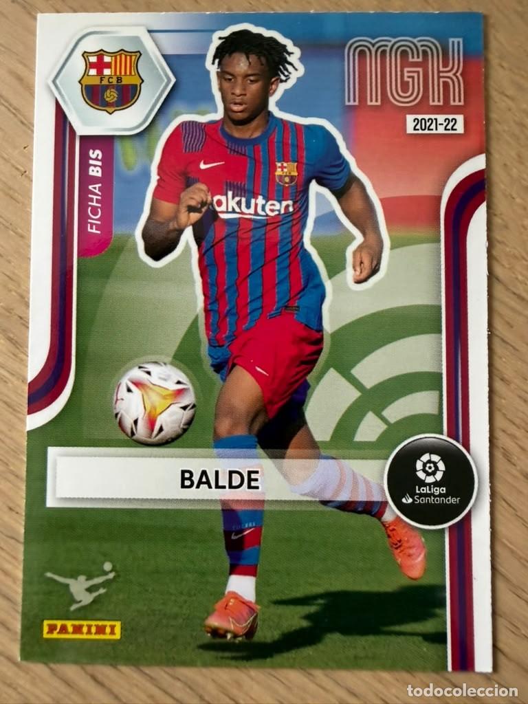 Cromos de f&uacute;tbol: 63 BIS COLOCA BALDE BARCELONA 21 22 2021 2022 LIGA SANTANDER PANINI MEGACRAKS MGK CARD