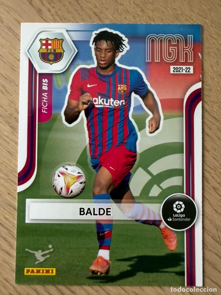 Cromos de f&uacute;tbol: 63 BIS COLOCA BALDE BARCELONA 21 22 2021 2022 LIGA SANTANDER PANINI MEGACRAKS MGK CARD