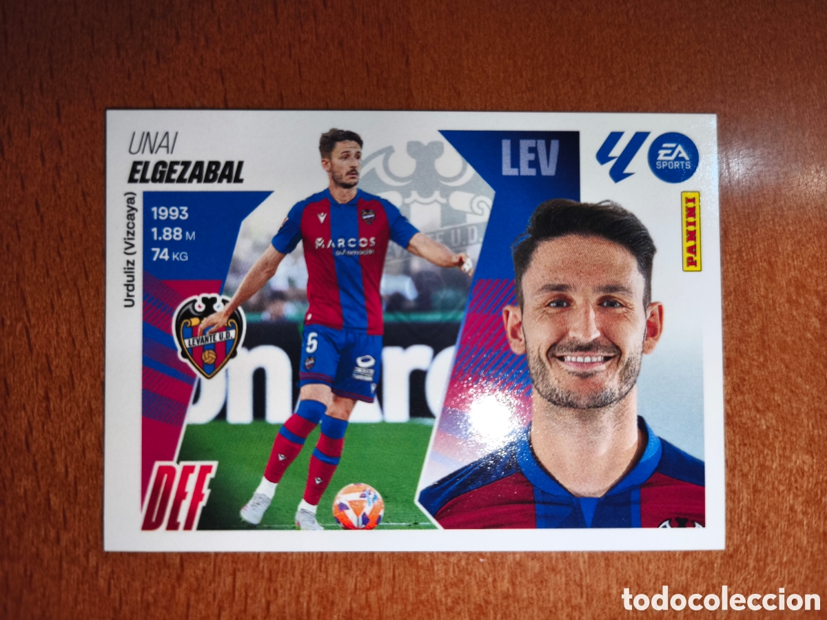 Cromos de f&uacute;tbol: Elgezabal n&deg;9 liga este 25/26 Levante