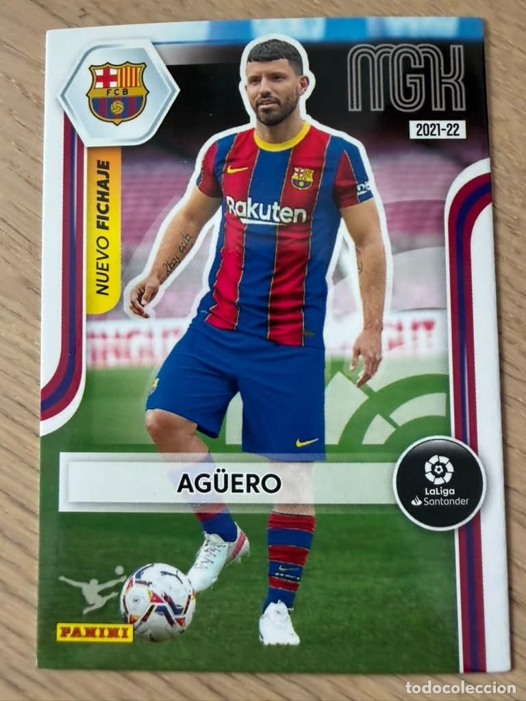 Cromos de f&uacute;tbol: 435 AGUERO NUEVO FICHAJE BARCELONA 21 22 2021 2022 LIGA SANTANDER PANINI MEGACRAKS MGK CARD