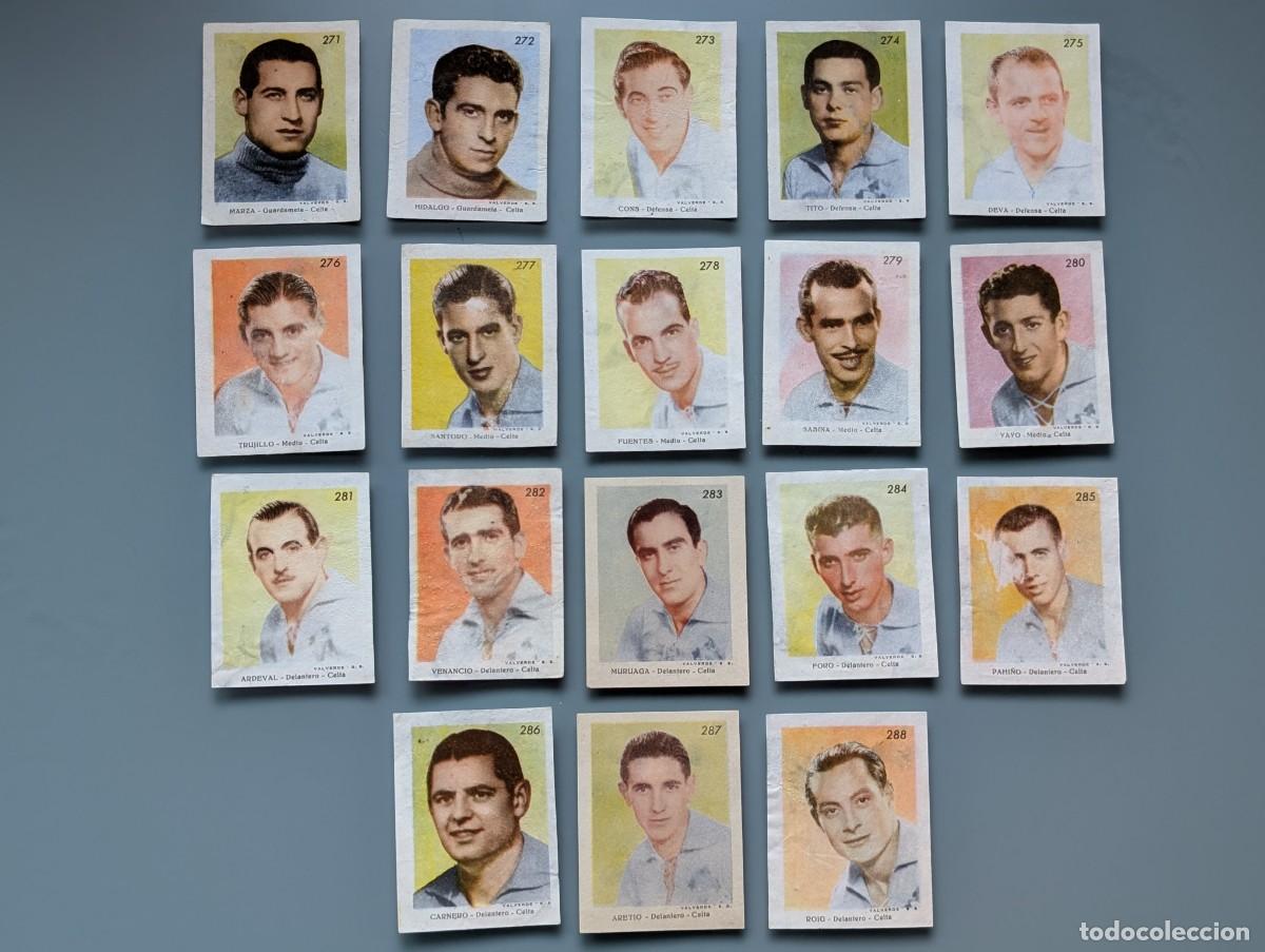 Cartes &agrave; collectionner de Football: RARO LOTE 18 CROMOS COMPLETO CELTA VIGO RARE COMPLETE SET CARDS 1944 1945 FOOTBALL GALICIA CORU&Ntilde;A