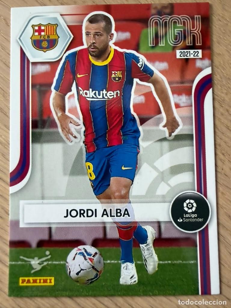 Cromos de f&uacute;tbol: 64 JORDI ALBA BARCELONA 21 22 2021 2022 LIGA SANTANDER PANINI MEGACRAKS MGK CARD